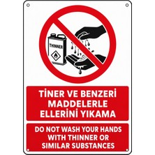 Ti Play Tiner ve Benzeri Maddelerle Ellerini Yıkama 21X30CM Pvc Isg Levha