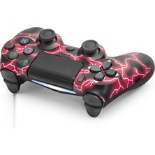 Aesco Gamepad Ps4 Uyumlu - Kırmızı Siyah ND400P