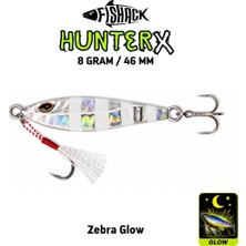 Metal Jig Yem - Fishack Hunterx - 8g 46MM - Renk Zebra Glow