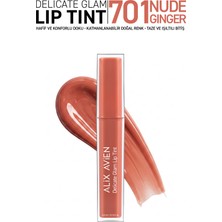 Alix Avien Kalıcı & Suya Dayanıklı Dudak Parlatıcı Tint - Delicate Glam Lip Tint 701 Nude Ginger