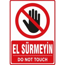 Ti Play El Sürmeyin 35X50CM Pvc Isg Levha