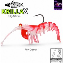 Silikon Karides Yem Fishack Krillax - Uv Boyalı - 11G 70MM - Renk Pink Crystal