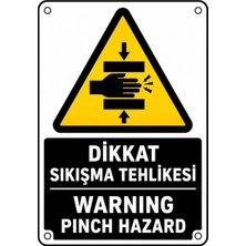 Ti Play Dikkat Sıkışma Tehlikesi 35X50CM Pvc Isg Levha