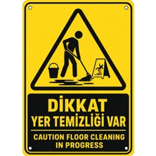 Ti Play Dikkat Yer Temizliği Var 21X30CM Pvc Isg Levha