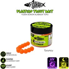 Yüzen Silikon Alabalık Topu - Fishack Eggx - 40 Adet - Peynir Kokulu - Renk Turuncu