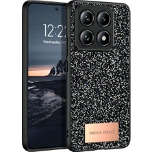 Royaleks Onegif Xiaomi Mi 14T Pro Bright Simli Kapak - Siyah