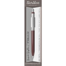 Scrikss 51 Tükenmez Kalem Bordo Seffaf Ambalaj