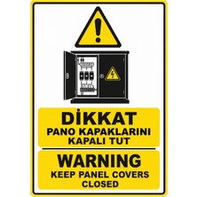 Ti Play Dikkat Pano Kapaklarını Kapalı Tut 21X30CM Pvc Isg Levha