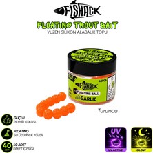 Yüzen Silikon Alabalık Topu - Fishack Eggx - 40 Adet - Sarımsak Kokulu - Renk Turuncu