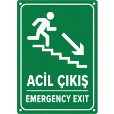 Ti Play Acil Çıkış 35X50CM Pvc Isg Levha