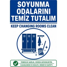 Ti Play Soyunma Odalarını Temiz Tutalım 21X30CM Pvc Isg Levha