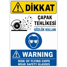 Ti Play Dikkat Çapak Tehlikesi Gözlük Kullan 21X30CM Pvc Isg Levha
