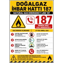 Ti Play Doğalgaz Ihbar Hattı 187 21X30CM Pvc Isg Levha