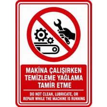 Ti Play Makina Çalışırken Temizleme Yağlama Tamir Etme 35X50CM Pvc Isg Levha