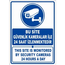 Ti Play Bu Site Güvenlik Kameraları Ile 24 Saat Izlenmektedir 35X50CM Pvc Isg Levha