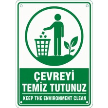 Ti Play Çevreyi Temiz Tutunuz 21X30CM Pvc Isg Levha