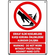 Ti Play Dikkat Elini Kesilmelere Karşı Koruma Önlemlerini Almadan Çalışma 21X30CM Pvc Isg Levha