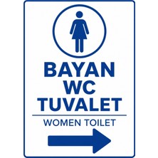 Ti Play Bayan Wc Tuvalet 21X30CM Pvc Isg Levha