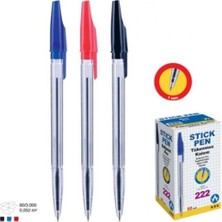 Ark 222 Tükenmez Kalem Siyah 50LI Paket