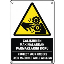 Ti Play Çalışırken Makinalardan Parmaklarını Koru 35X50CM Pvc Isg Levha