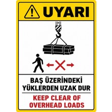 Ti Play Baş Üzerinde Ki Yüklerden Uzak Dur 35X50CM Pvc Isg Levha