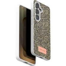 Royaleks Onegif Samsung Galaxy S26 Plus Bright Simli Kapak - Gold