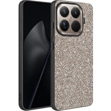 Royaleks Onegif Xiaomi Mi 15T Pro Bright Simli Kapak - Gümüş