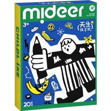 Mideer Basic Eğlenceli Dövme Çıkartmaları - Mavi