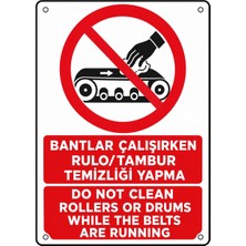 Ti Play Bantlar Çalışırken Rulo Tambur Temizliği Yapma 35X50CM Pvc Isg Levha