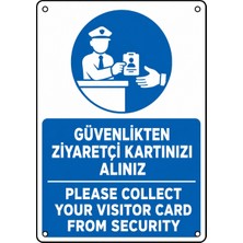 Ti Play Güvenlikten Ziyaretçi Kartınızı Alınız 21X30CM Pvc Isg Levha