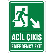 Ti Play Acil Çıkış 21X30CM Pvc Isg Levha