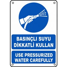 Ti Play Basınçlı Suyu Dikkatli Kullan 21X30CM Pvc Isg Levha