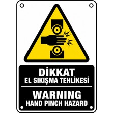 Ti Play Dikkat El Sıkıştırma Tehlikesi 21X30CM Pvc Isg Levha