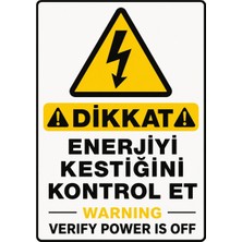 Ti Play Dikkat Enerjiyi Kestiğini Kontrol Et 35X50CM Pvc Isg Levha