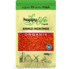 Mhs Happylife Organik Kırmızı Mercimek 500 gr