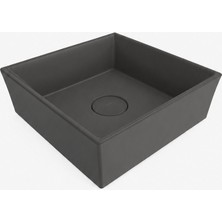 Bocchı VESSEL KARE LAVABO 38X38 CM - MAT ANTRASİT (1173-020-0125)