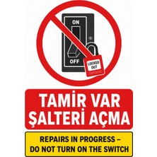 Ti Play Tamir Var Şalteri Açma 35X50CM Pvc Isg Levha