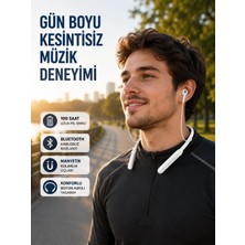 Aesco Mey Ithalat® Uzun Süre Dayanıklı Manyetik Başlıklı Bluetooth Kulaklık