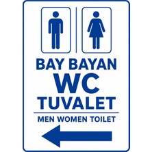 Ti Play Bay Bayan Wc Tuvalet 21X30CM Pvc Isg Levha