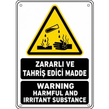 Ti Play Zararlı ve Tahriş Edici Madde 35X50CM Pvc Isg Levha