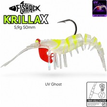 Silikon Karides Yem Fishack Krillax - Uv Boyalı - 11G 70MM - Renk Uv Ghost