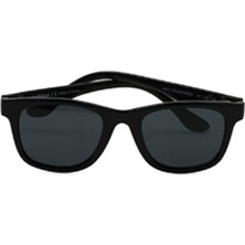 Panço Unisex Çocuk Düz Renk Siyah Güneş Gözlüğü