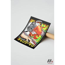 Modiwa Design Chainsaw Man Anime Poster, Çerçevesiz Yüksek Kalite Duvar Afişi - Anime Severlere Özel Hediye