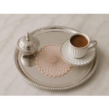 Lena Maison 6 Adet Nakışlı Kokteyl & Kahve Sunum Peçetesi Pembe