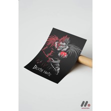 Modiwa Design Death Note Ryuk Anime Poster Yüksek Kalite Duvar Afişi - Anime Severlere Özel Hediye