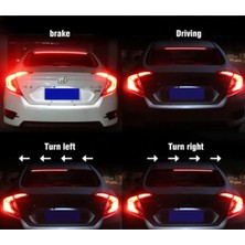Mky Store Audi A8 Bagaj Üstü Arka Cam Led 90cm 3.stop Hareketli 6 Kablolu 4 Mod