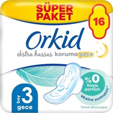 Orkid Ekstra Hassas Dörtlü Paket Uzun Ekstra 16 Adet