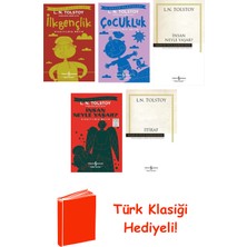 İş Bankası Kültür Yayınları Lev Nikolayeviç Tolstoy 5 Kitap Seti + Türk Klasiği Hediye