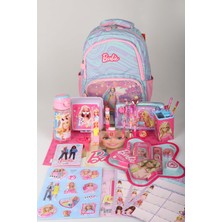 x Dekomus Lisanslı Barbie Deniz Kızı Collection Kırtasiye Seti Okul ve Kalem Çantası,beslenme Kabı,matara