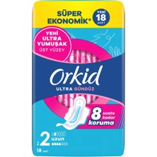 Orkid Ultra Uzun (Boy 2) 18 Adet Süper Ekonomik Hijyenik Ped
